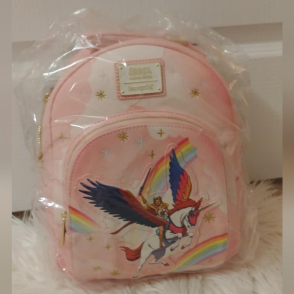 💖FIRM! NWT LOUNGEFLY SHE-RA PRINCESS POWER MINI BACKPACK (EXTREMELY RARE) - Picture 2 of 11